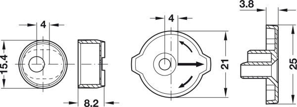 Фурнитура для юстировки лицевых панелей